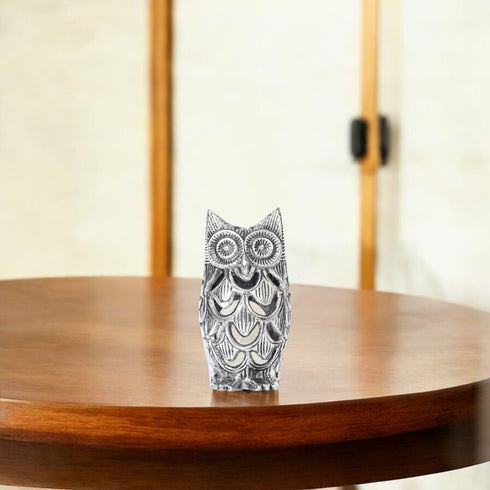 Aluminium Owl Figurine for Home Decor
