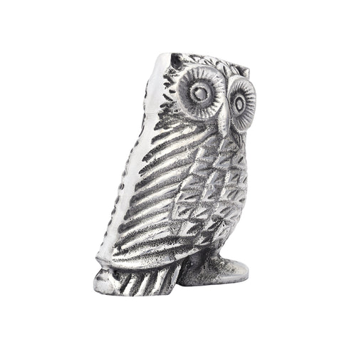 Aluminium Owl Showpiece for Home Decor