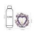 Amethyst Glass Heart Gemstone