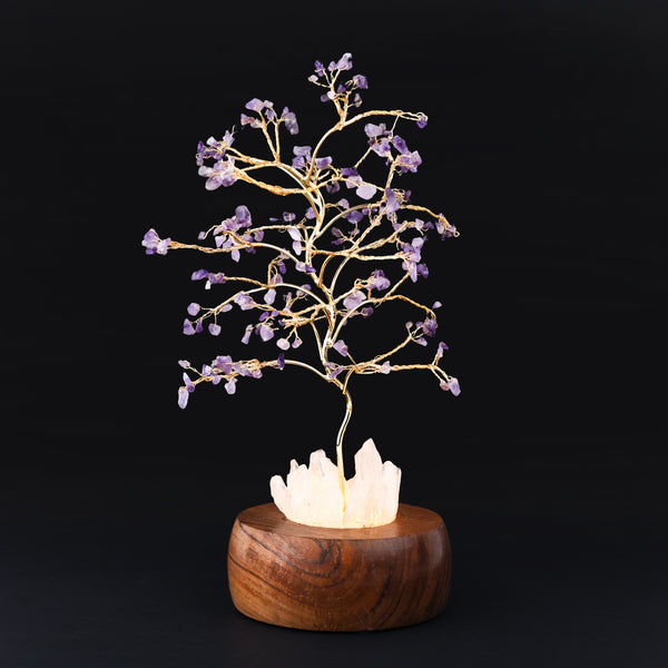 Amethyst Handcrafted Wish Tree Lamp d