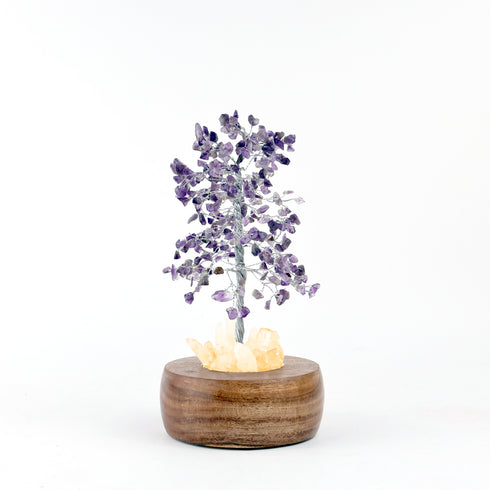 Amethyst Handcrafted Wish Tree Lamp 9.8 inch