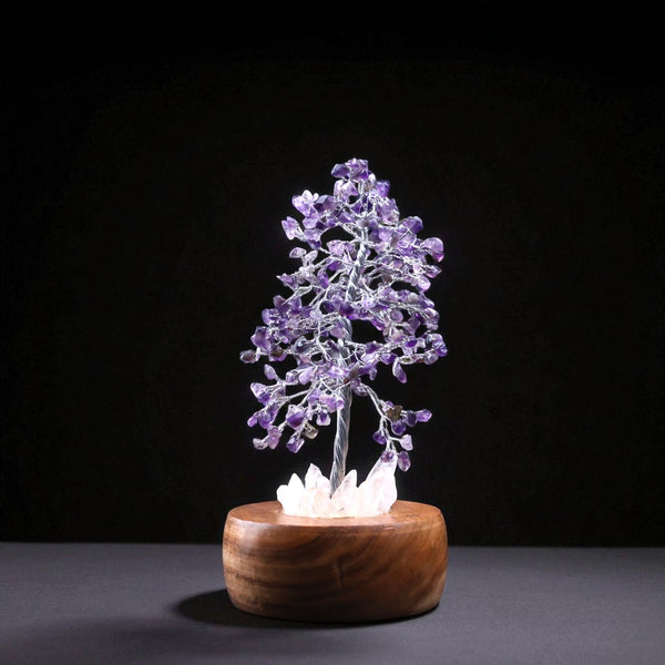 Amethyst Handcrafted Wish Tree Lamp 9.8 inch