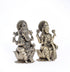 Antique Brass Ganesh and Lakshmi Idol (Pair) - Perfect for Home Temple