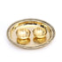 Antique Finish Brass Tilak Thali Set - Including 2 Brass Katori’s
