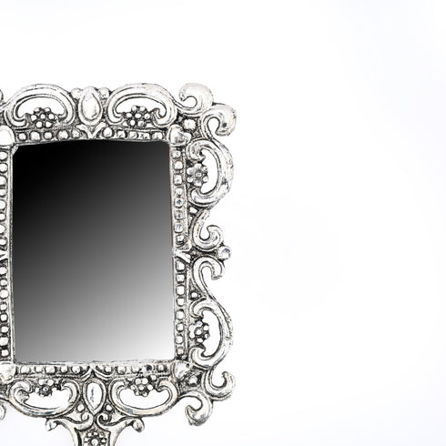 Antique German Silver Handheld Mirror – Home Décor Accent