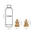 Antique Gold Matte Finish Brass Lakshmi Ganesha Duo