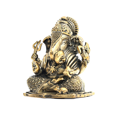 Antique Pure Brass Ganesha Idol – Home and Spiritual home décor