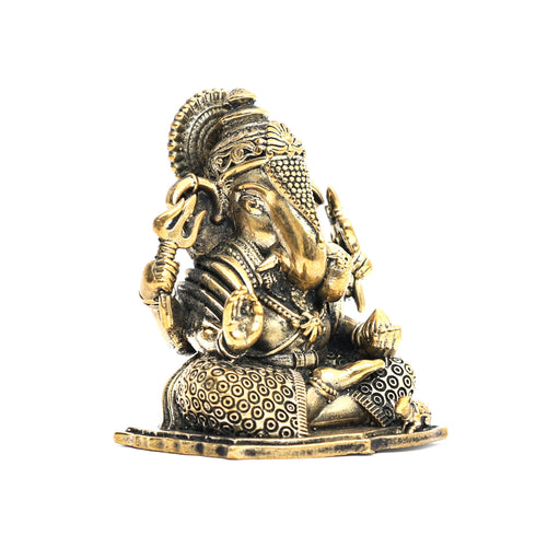 Antique Pure Brass Ganesha Idol – Home and Spiritual home décor