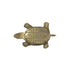 Artisan Brass Tortoise Showpiece with Stone Embellishments