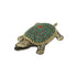 Artisan Brass Tortoise Showpiece with Stone Embellishments