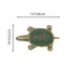 Artisan Brass Tortoise Showpiece with Stone Embellishments