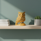 Artisan Carved Wooden Owl - Living Room & Office Decor Sculpture
