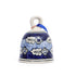 Artisanal Ceramic floral Hanging Christmas Bell – Blue & White