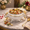 Artisanal Silver-Plated Ornate Bowl for Festive Tables