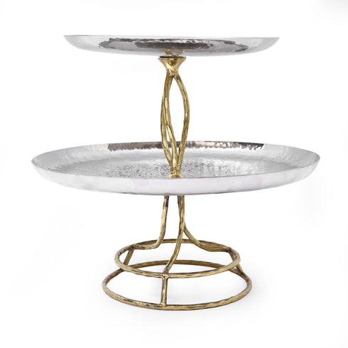 Artistic Two-tier Serving Cake Stand