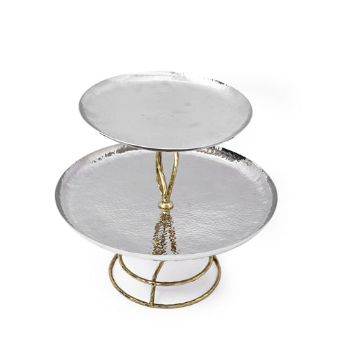 Artistic Two-tier Serving Cake Stand