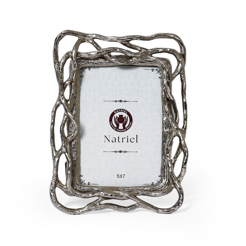Artistic Vine Border Decorative Frame – Metallic Photo Frame
