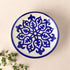 Blue Pottery Traditional Pattern Decorative Plate—Cobalt Blue & White—8”