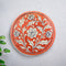 Blue Pottery Floral Pattern Decorative Plate—Red—8”