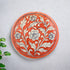 Blue Pottery Floral Pattern Decorative Plate—Red—8”