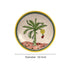 Banana Tree Inspired Handcrafted Blue Pottery Decorative Plate