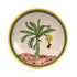 Banana Tree Inspired Handcrafted Blue Pottery Decorative Plate