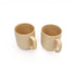 Beige colour Ceramic Coffee mug set
