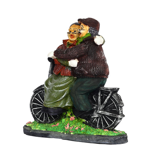 Bicycle Couple Showpiece for Home Décor