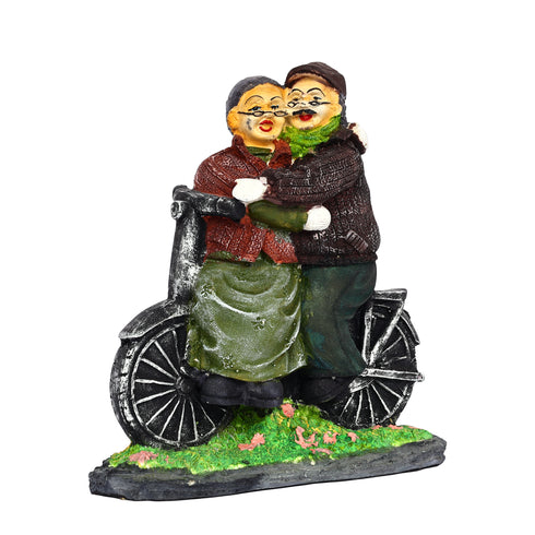 Bicycle Couple Showpiece for Home Décor