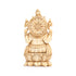 Big Cultured Marble Ganesha Idol - 9 inch