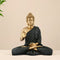 Black & Gold Meditating Buddha Statue – 14 Inch Handcrafted Spiritual Home Décor Figurine
