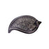 Black Kumkum Box - Bidri Art - Silver Inlay Work