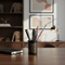 Black Pen Stand - Bidri Art - Silver Inlay Work