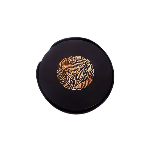 Black Tea Coasters - Bidri Art - Copper Inlay Work