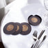 Black Tea Coasters - Bidri Art - Copper Inlay Work
