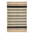Black and Beige Handwoven Jawaja Durrie - Stripe Pattern