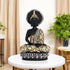 Black and Golden Lord Buddha Idol for Home Décor