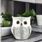 Black and Silver Owl Decorative Statue
