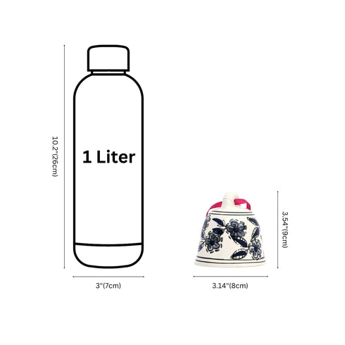 Blossom Ceramic Christmas Bell – Grey