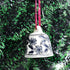 Blossom Ceramic Christmas Bell – Grey