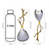Blossom vines embellished Serving spoon set (Set of 2)