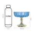 Blue Decorative Glass Fruit Bowl – Elegant Centerpiece for Dining and Home Decor