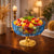 Blue Decorative Glass Fruit Bowl