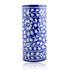 Blue Pottery Decorative Cylindrical Vase