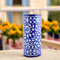 Blue Pottery Decorative Cylindrical Vase