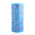 Blue Pottery Decorative Cylindrical Vase—Cyan