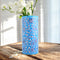 Blue Pottery Decorative Cylindrical Vase—Cyan