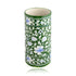 Blue Pottery Decorative Cylindrical Vase—Green