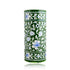 Blue Pottery Decorative Cylindrical Vase—Green