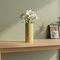 Blue Pottery Decorative Cylindrical Vase—Yellow